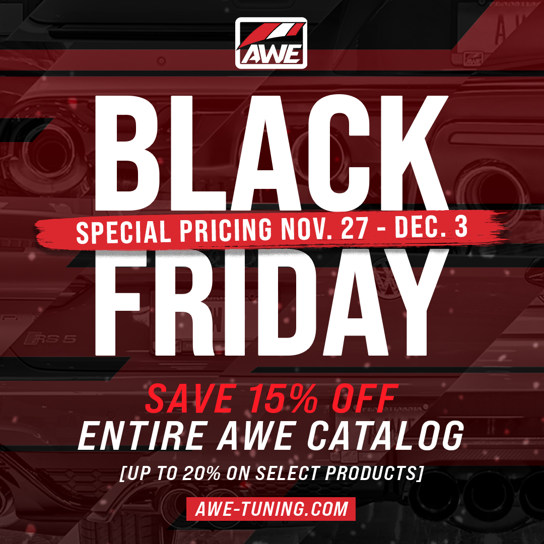 AWE Tuning Black Friday Cyber Monday Deals 2024